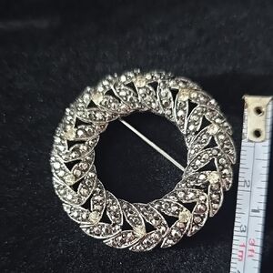 Elegant Silver Brooch
